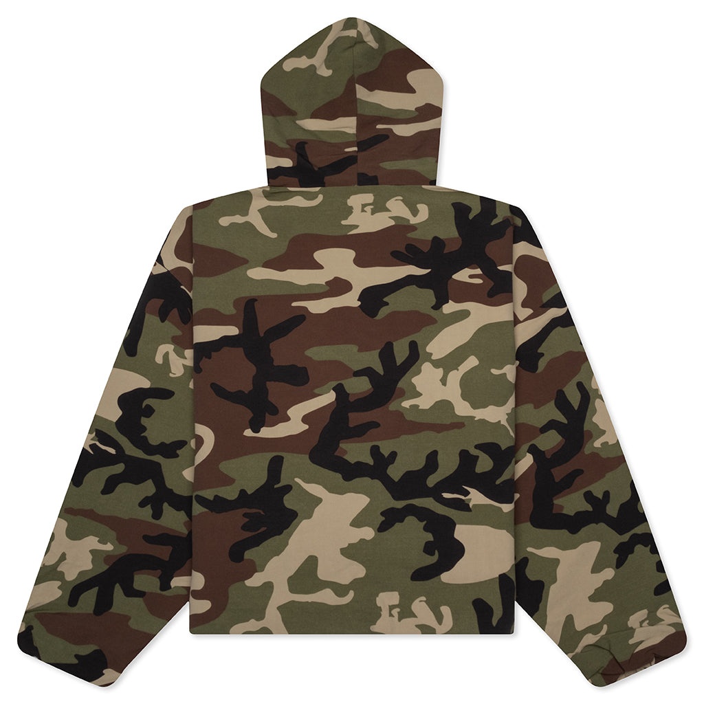 MILITARY NYLON HOODED ANORAK - WOODLAND CAMO - 2