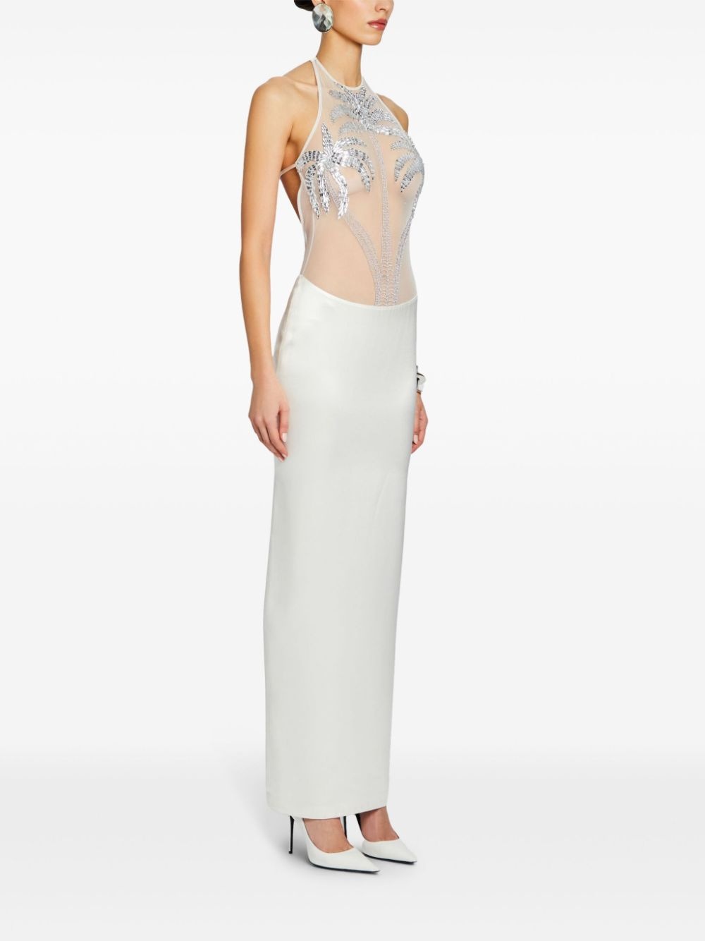 Meridian crystal-embellished gown - 3