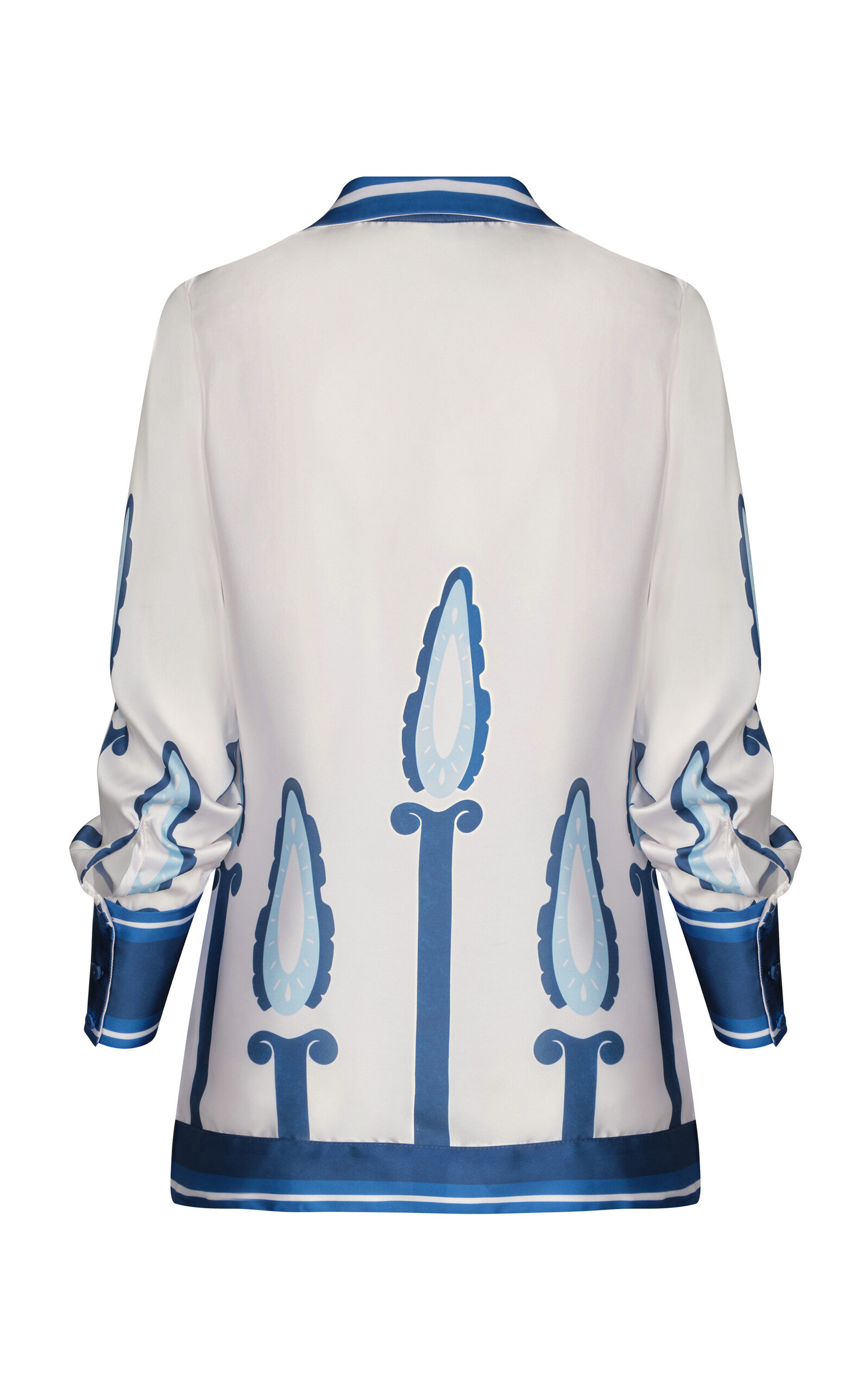 Horizonte Interno Linen Top print - 3
