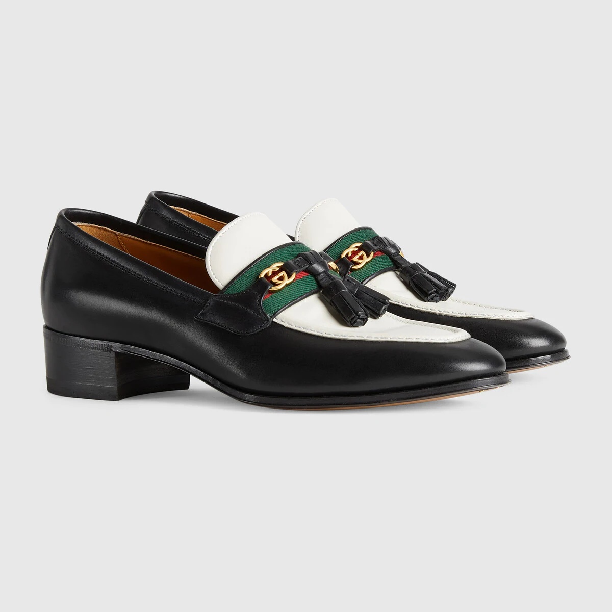 Loafer with Web and Interlocking G - 2