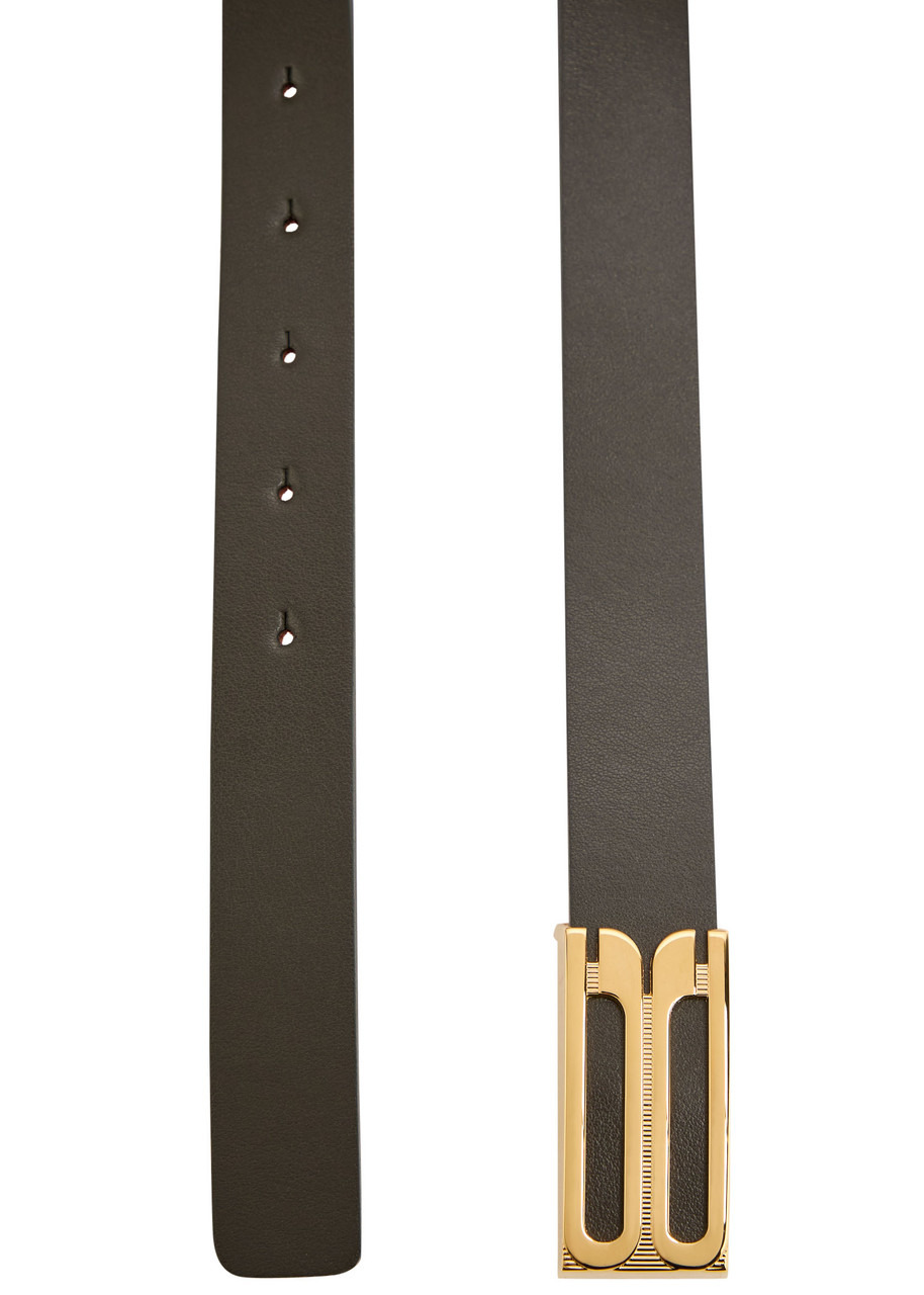 Victoria Beckham Frame Grained Leather Belt - 3