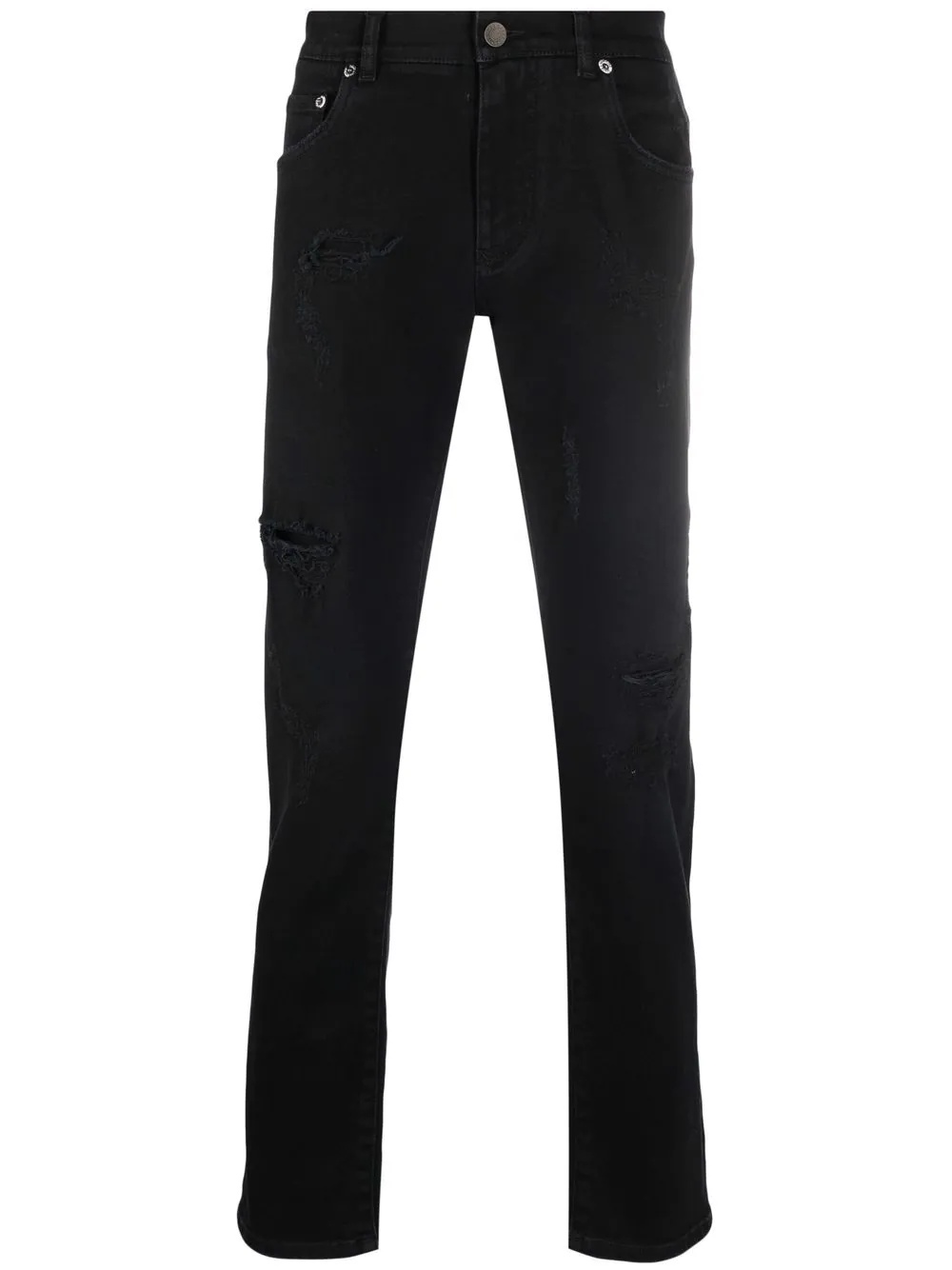 mid-rise straight-leg jeans - 1