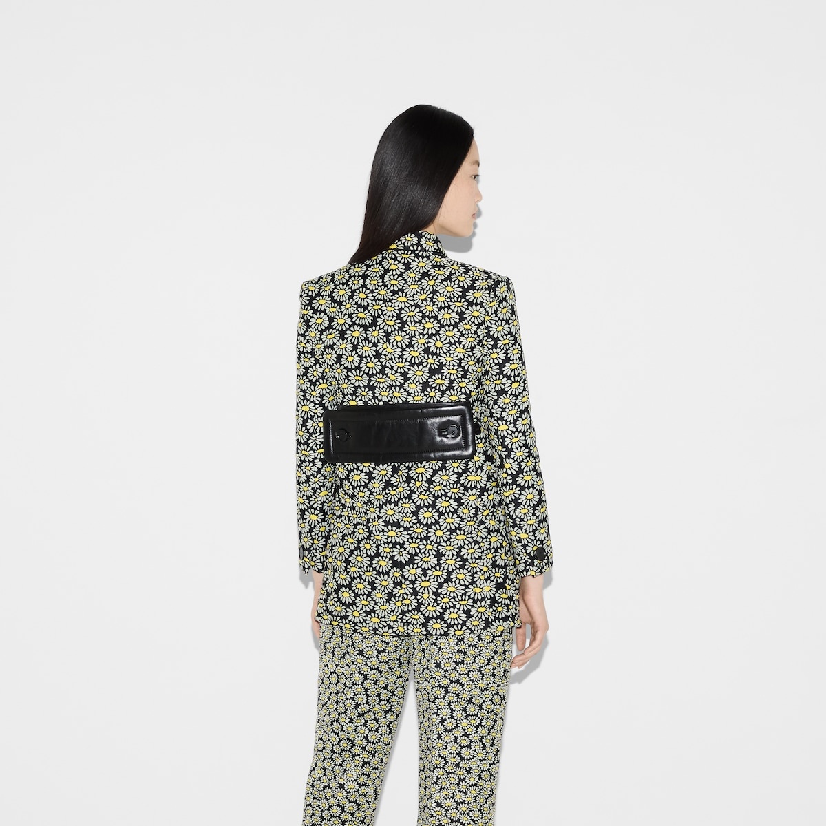 Floral crêpe jacquard jacket - 4