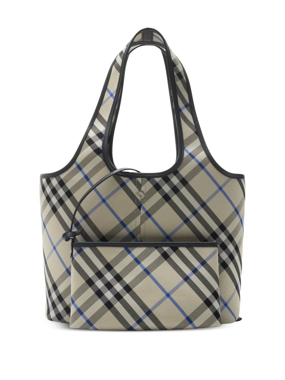 small Check tote. bag - 4