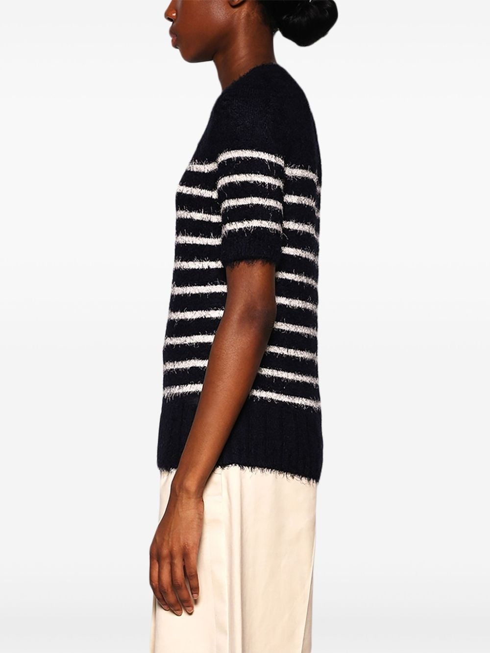 striped knitted top - 4