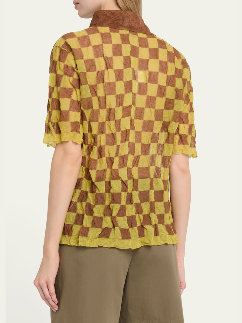 Check Print Polo Shirt 3