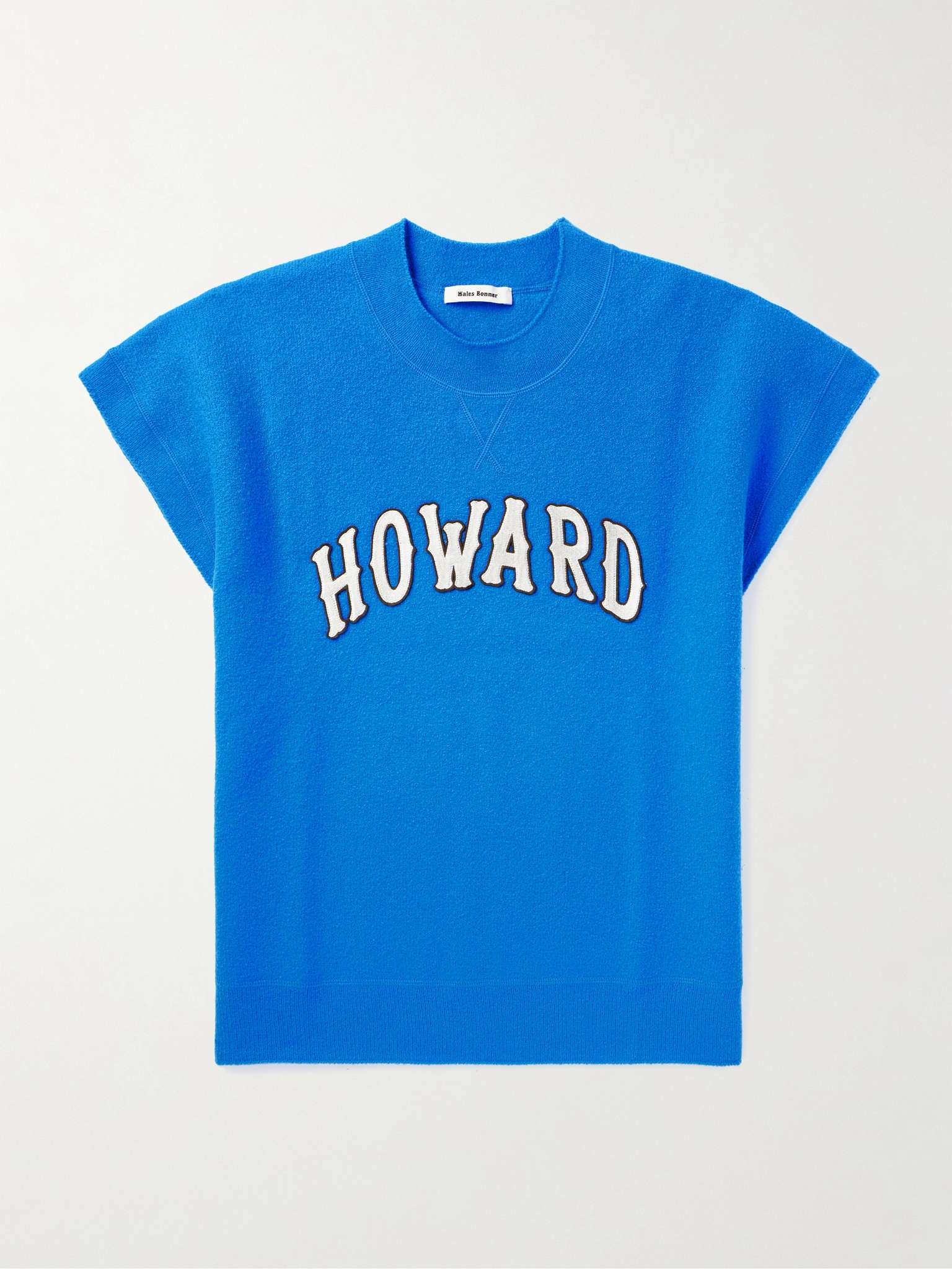 Howard Appliquéd Wool Sweater Vest - 1