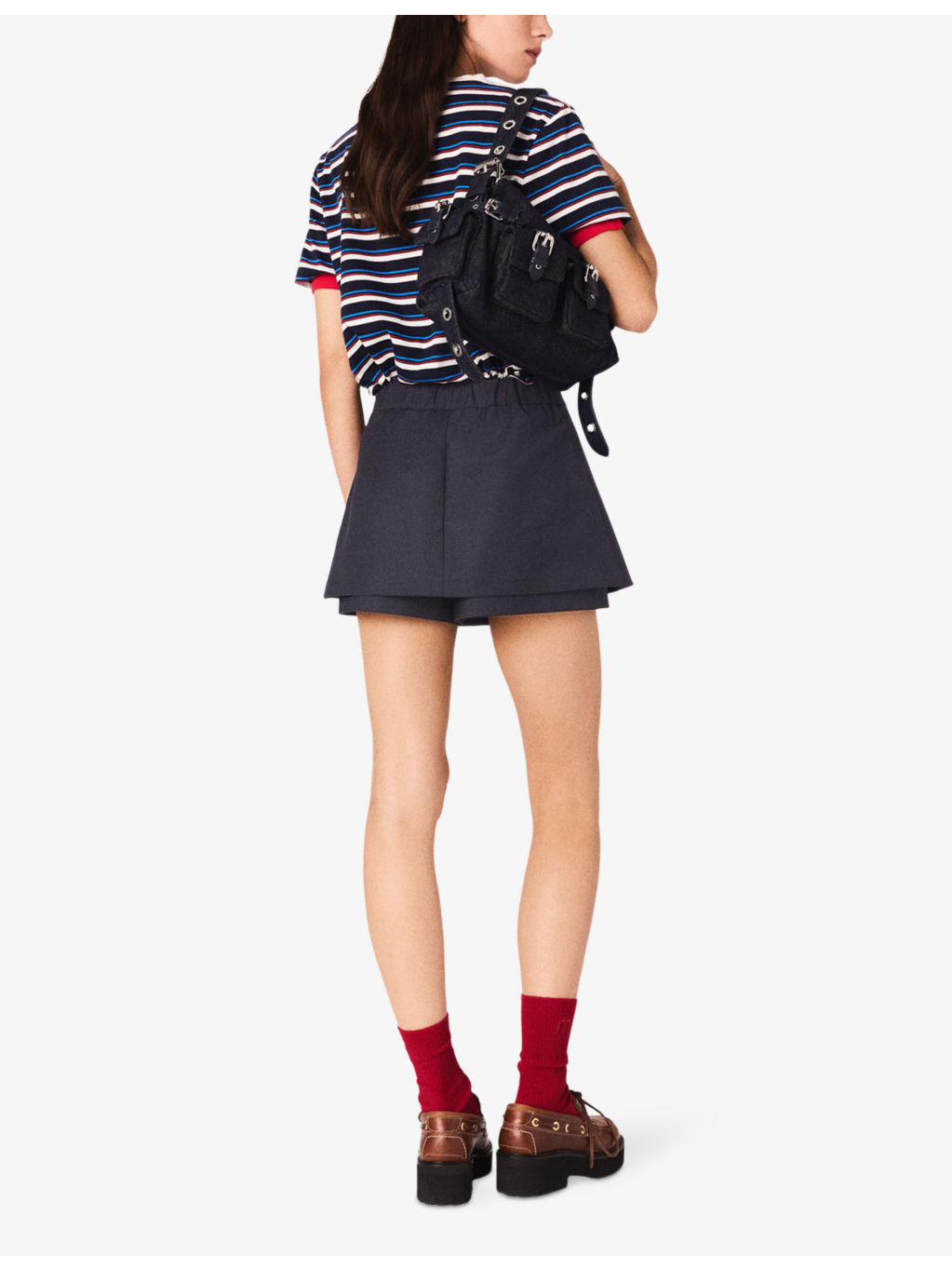 Tailored Mid-Rise Stretch-Woven Skort - 4
