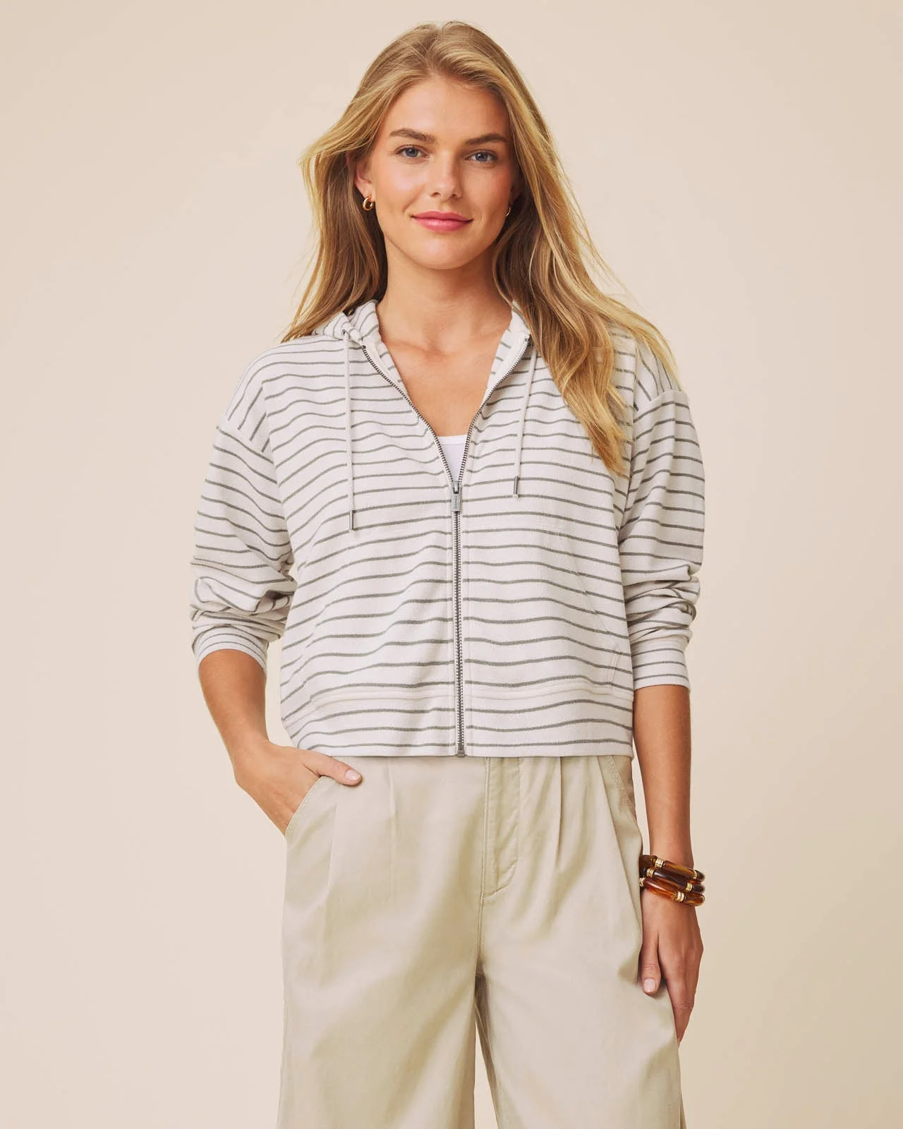 Kennedy Stripe Zip-Up - 1