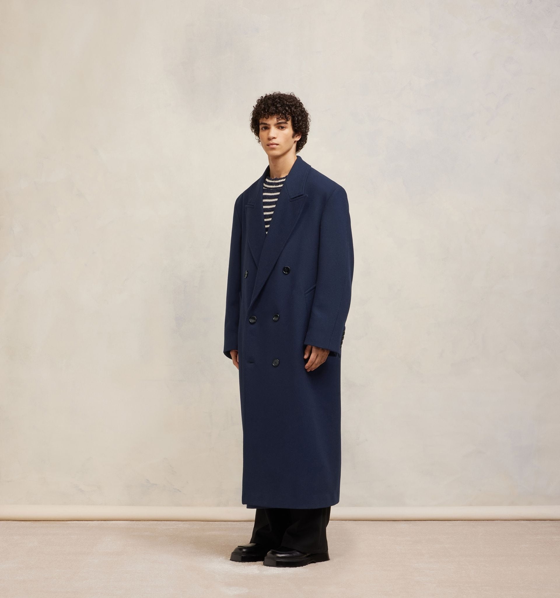 Double Breasted Oversized Coat - 4