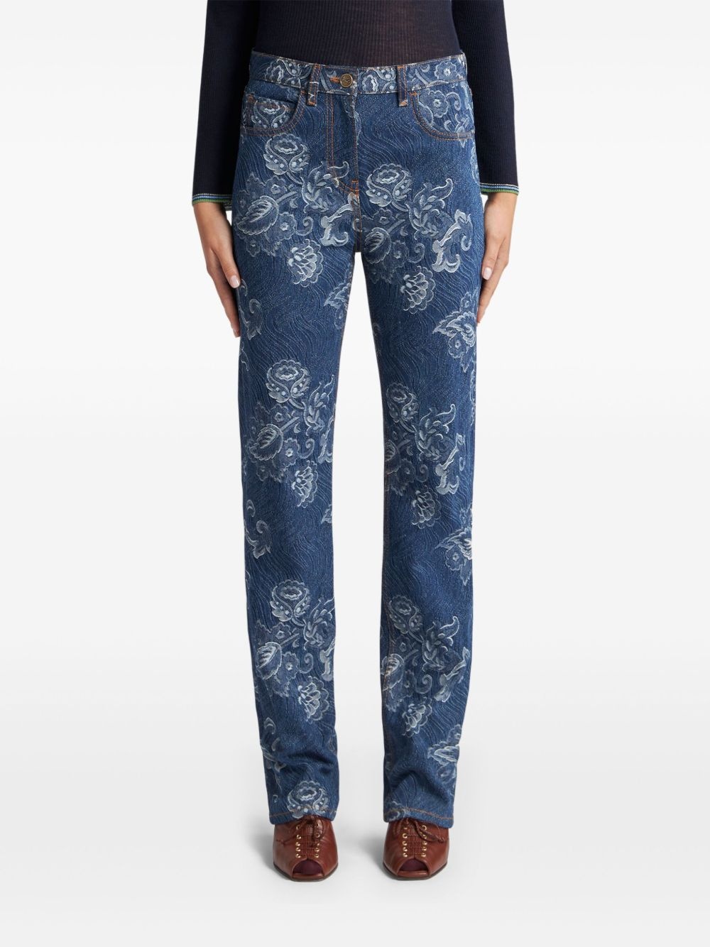 jacquard jeans - 3