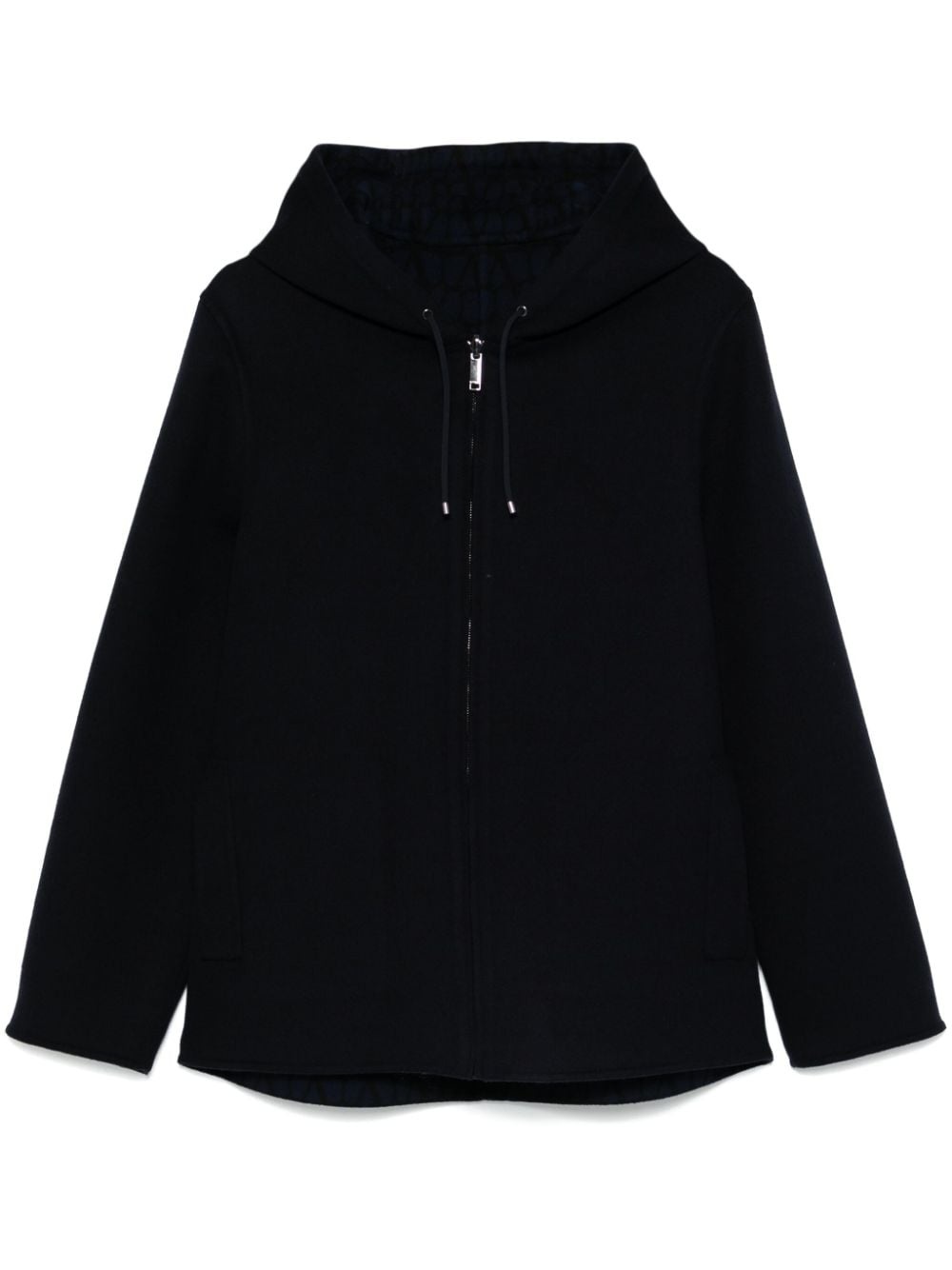 zip-up hooded jacket - 1