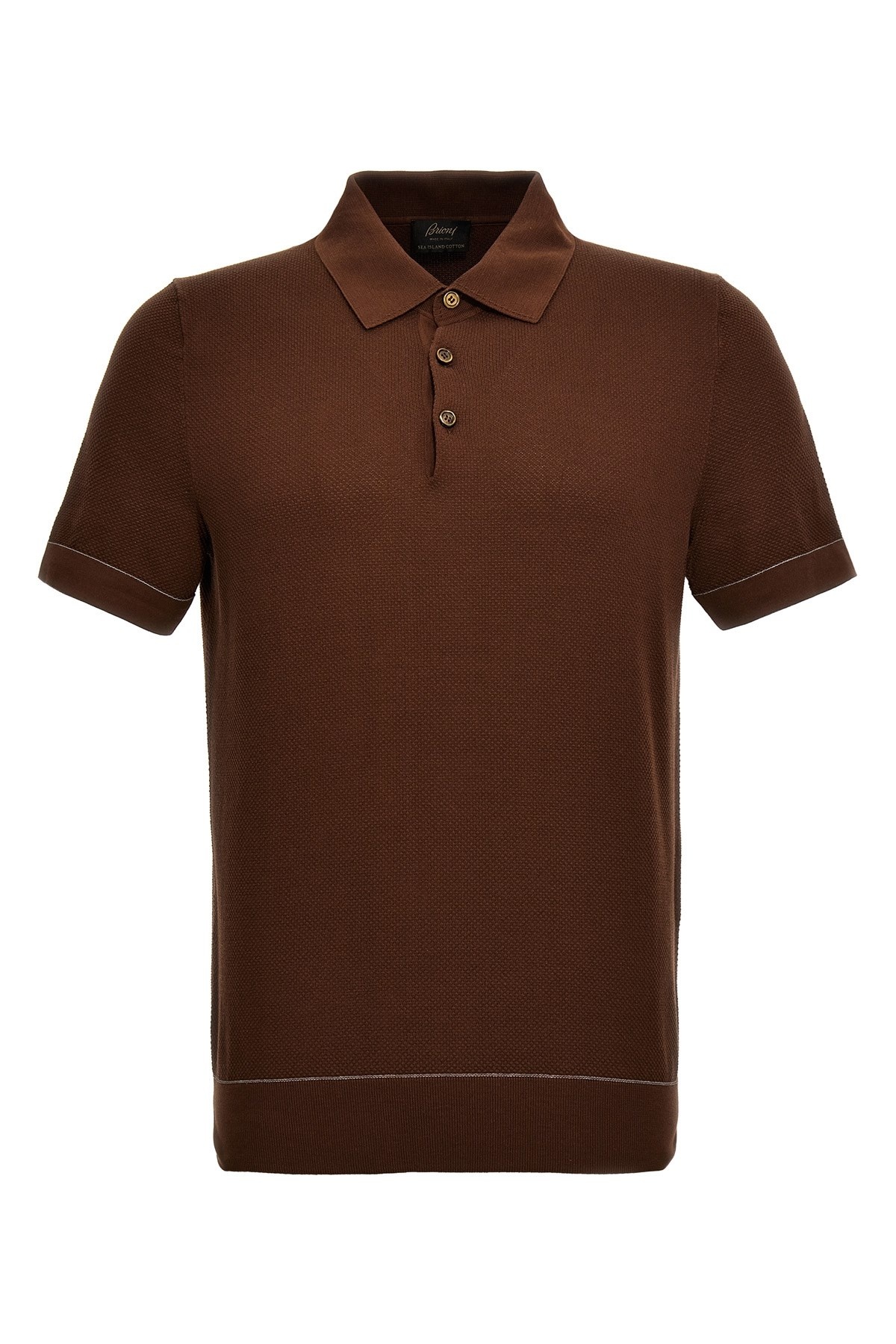 Textured polo shirt - 1