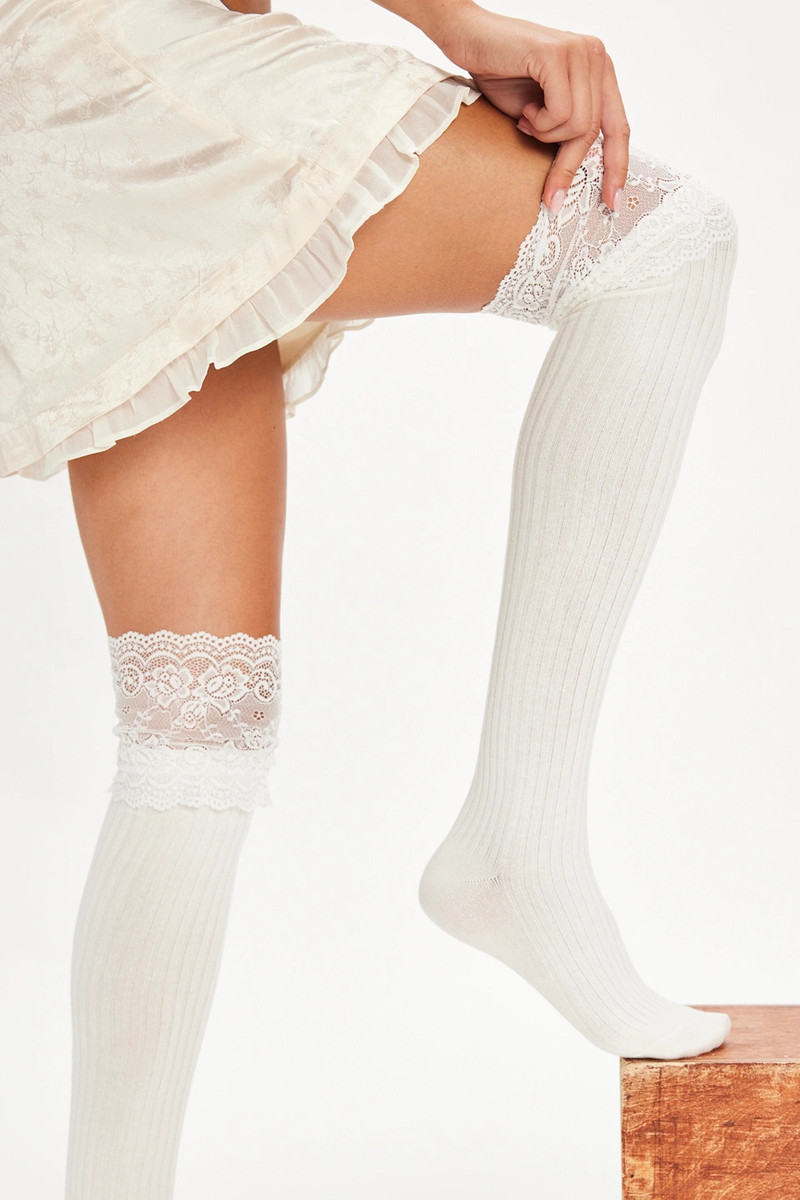 Viola Lace Over-The-Knee Socks 1