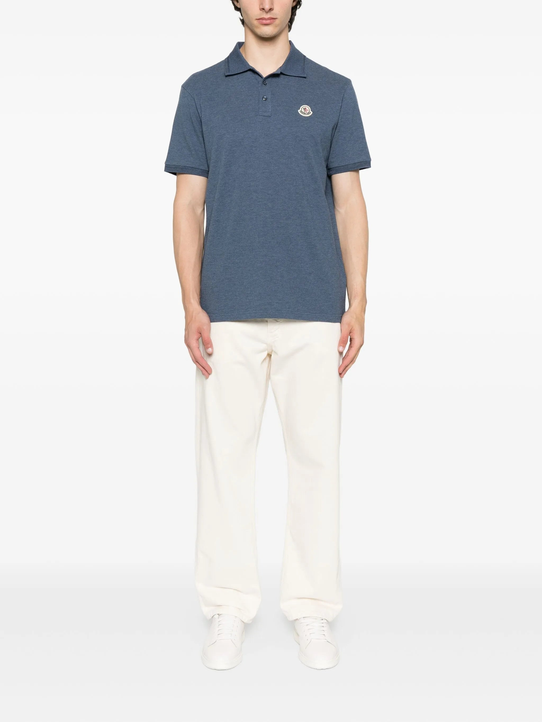 Moncler Logo-patch Polo Shirt - 3