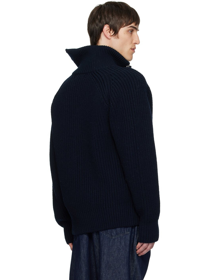 Black Zipped Wool Jacket 3