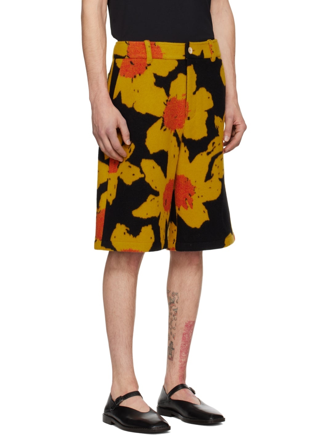 Black & Yellow Senna Shorts - 2
