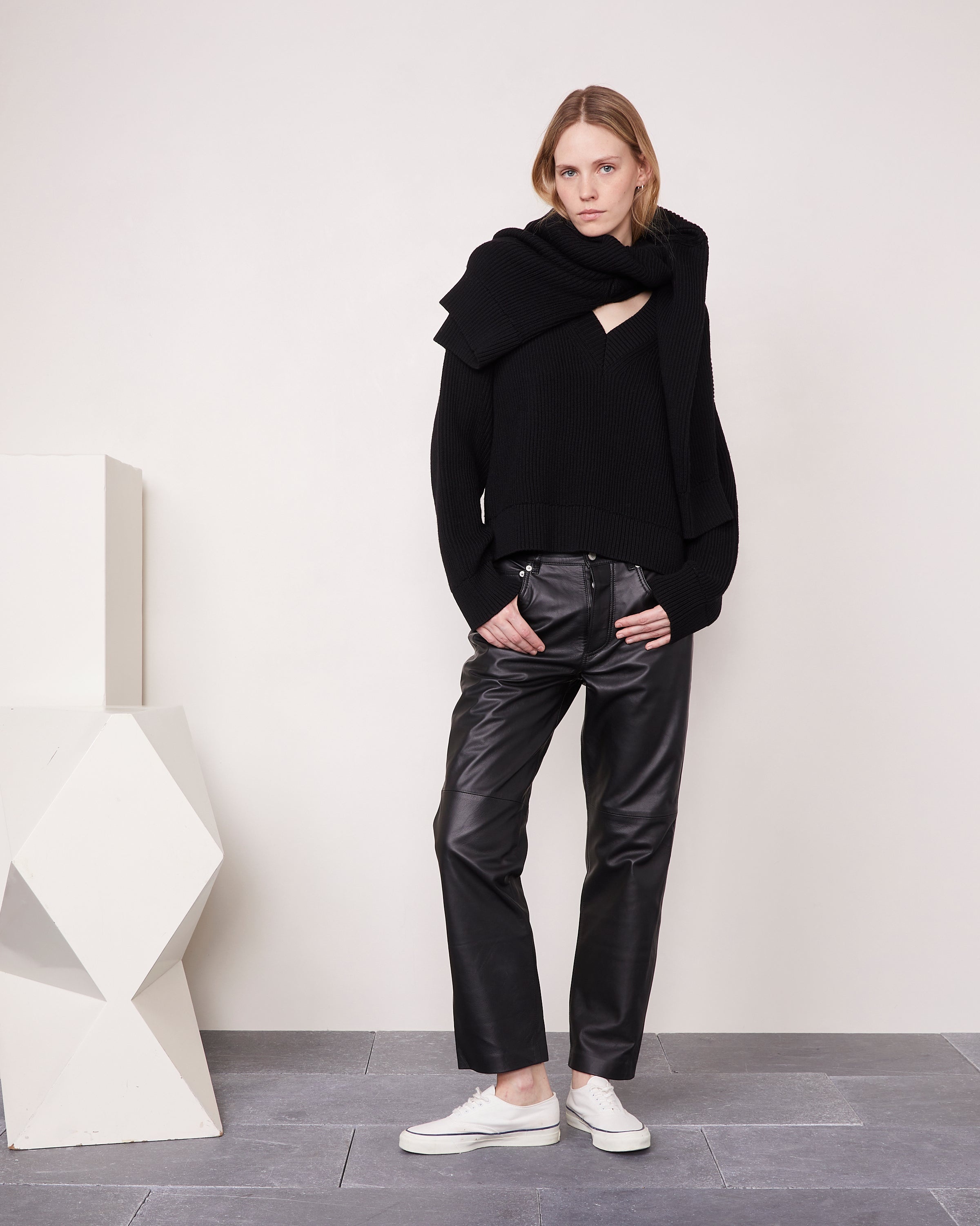 NAOMI LEATHER PANTS - 1