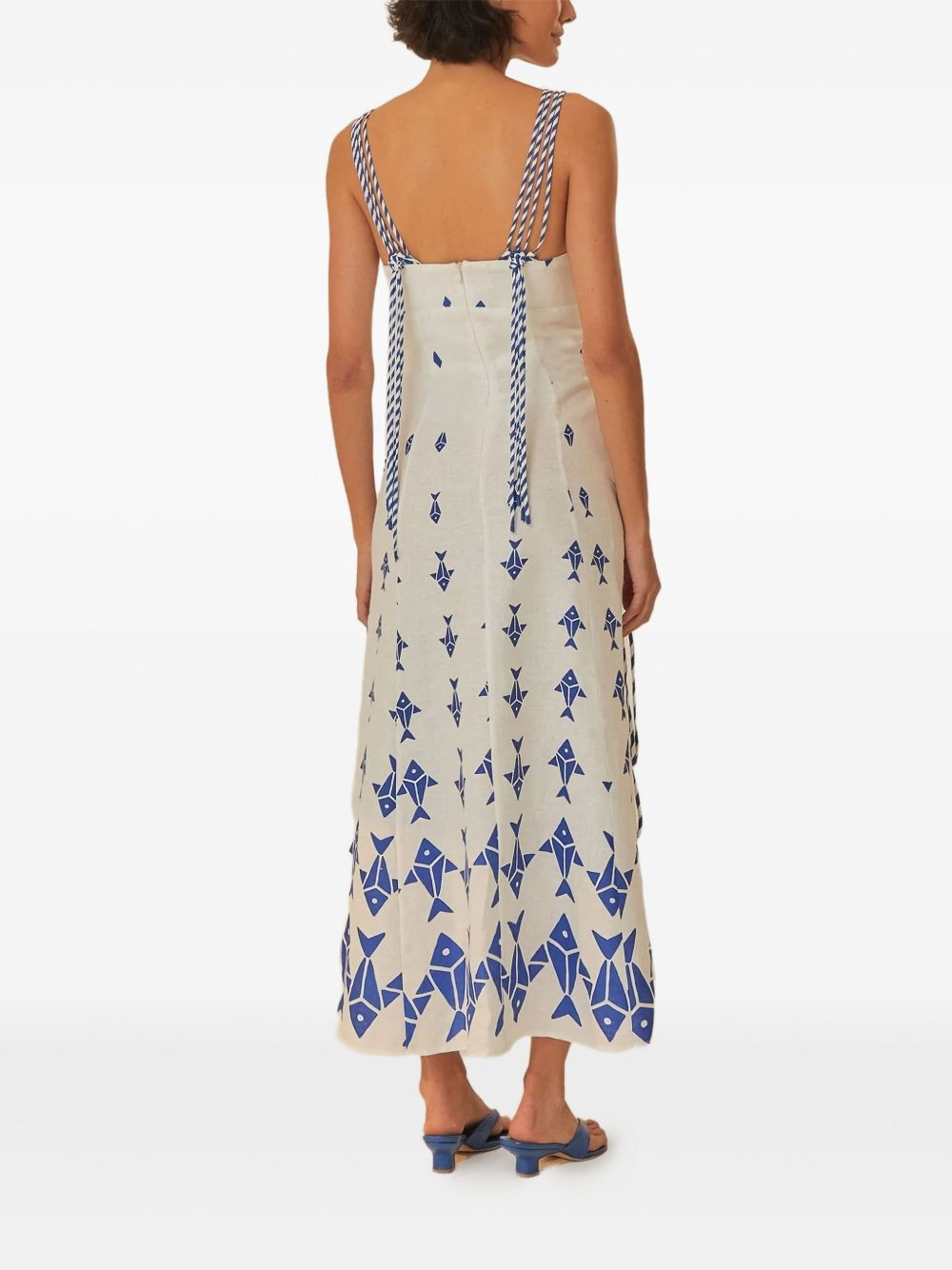 fish-print rope-strap dress - 3