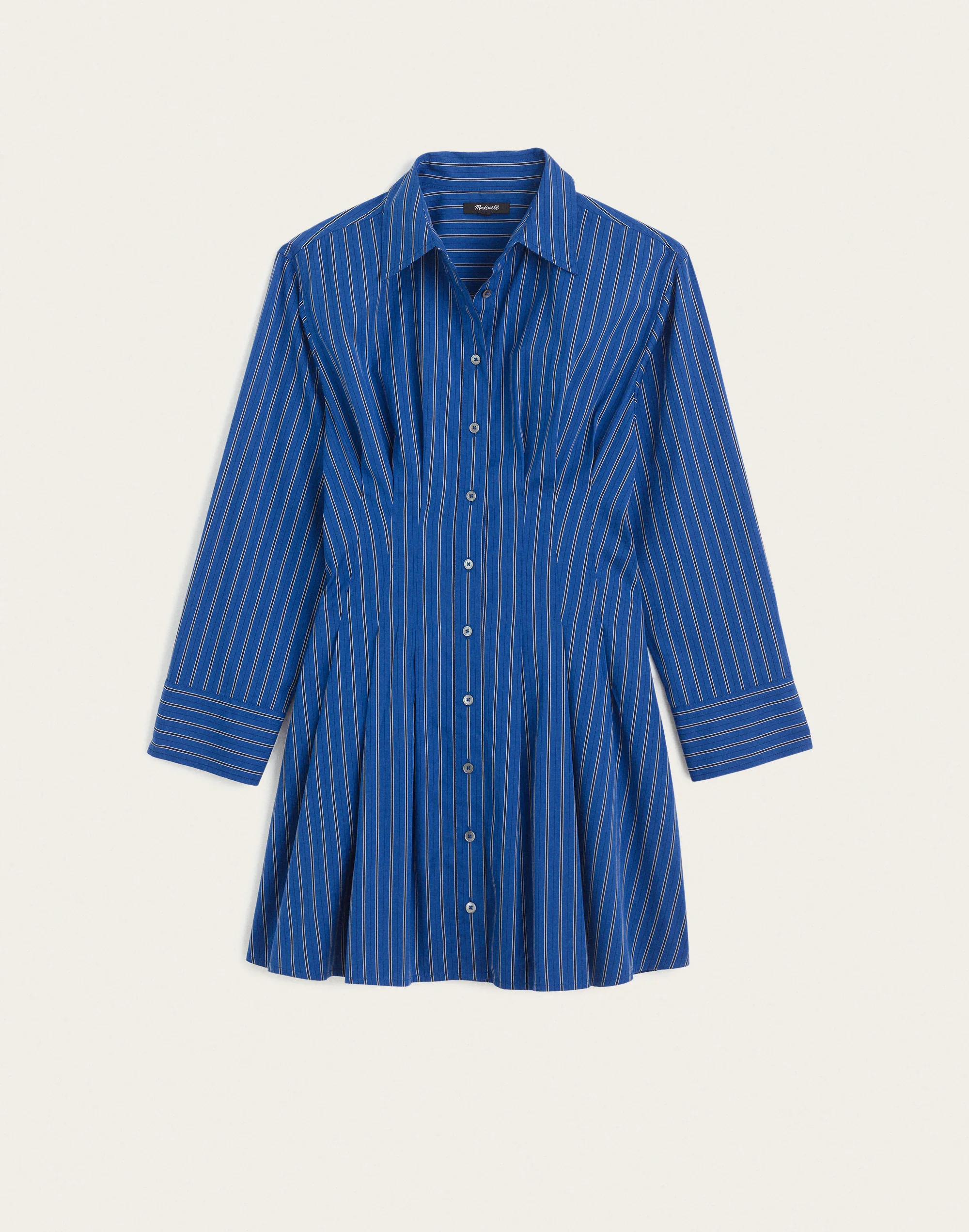 Seamed Mini Shirtdress - 1
