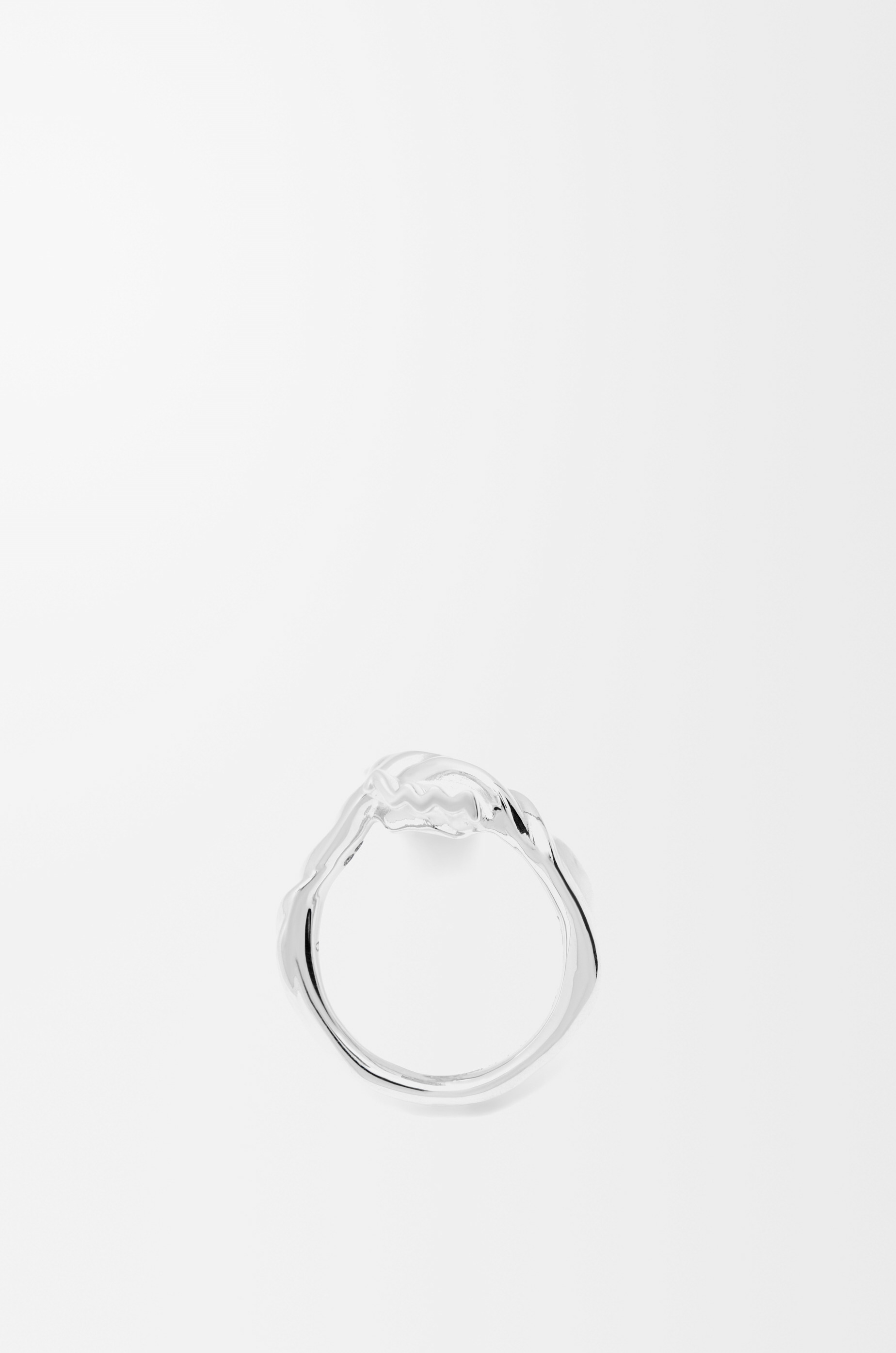 Knuckle Not ring in white gold - 2