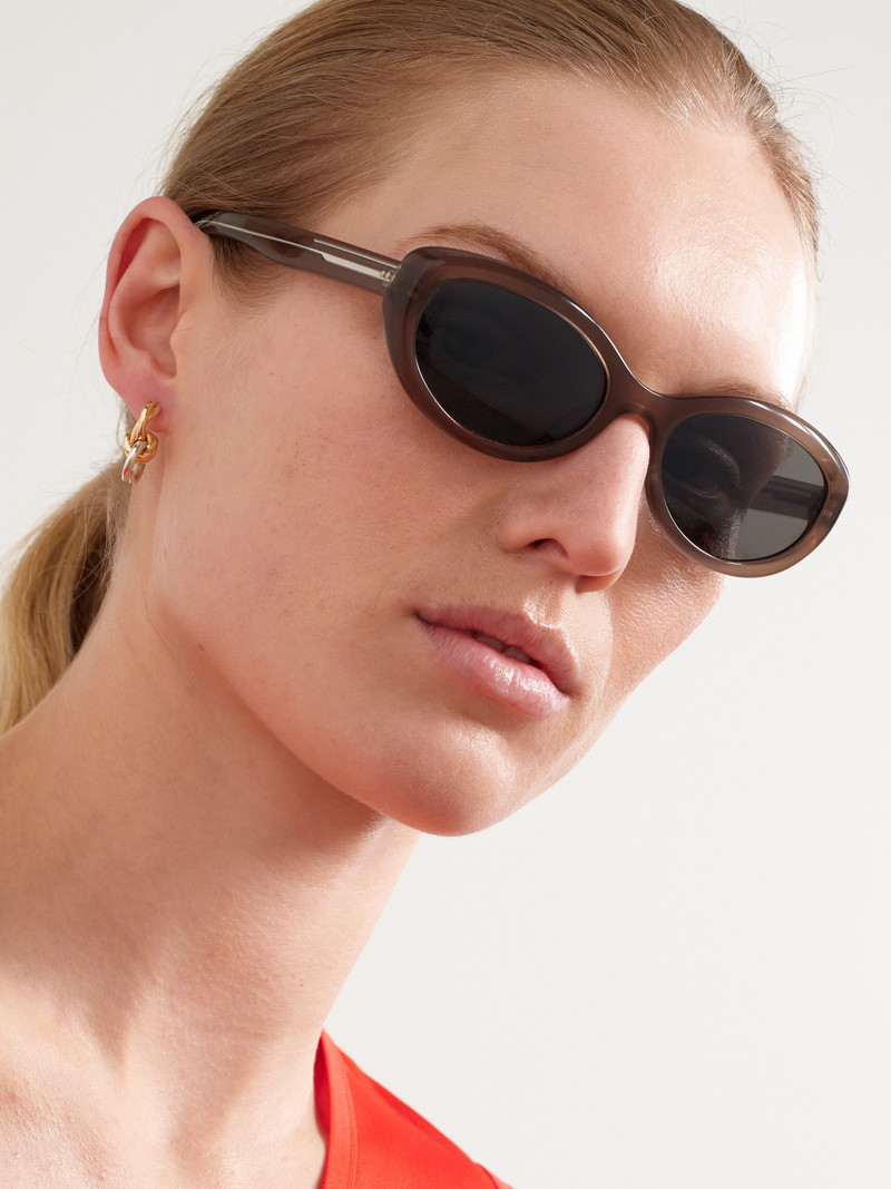 Oliver Peoples + Khaite 1969c Oval-frame Acetate Sunglasses outlook