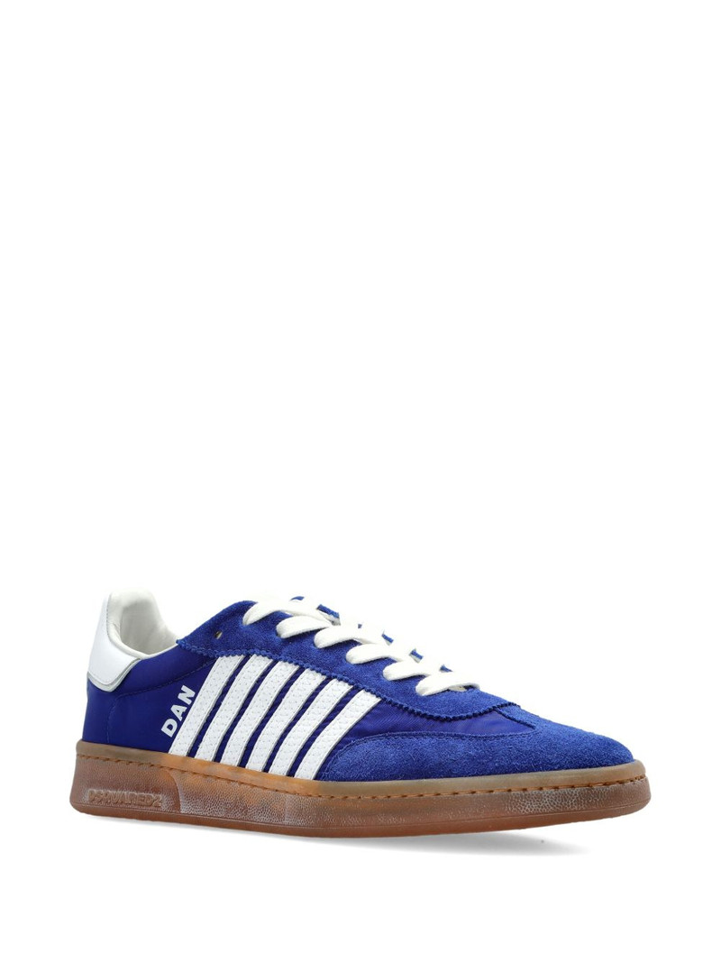 DSQUARED2 Boxer striped leather sneakers outlook