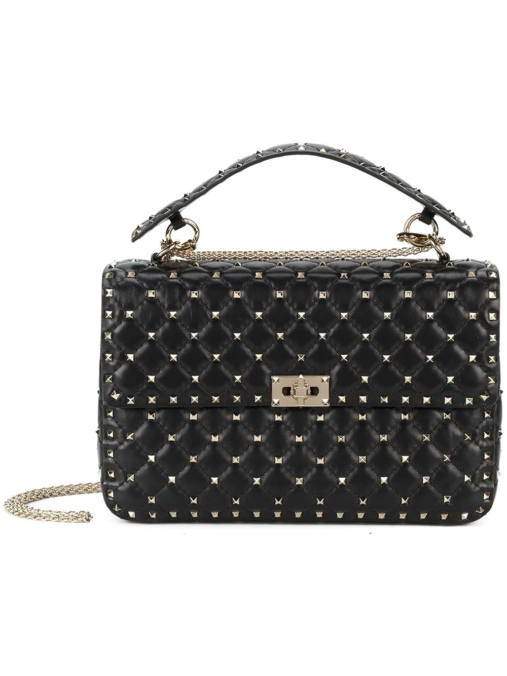 Rockstud-embellished tote bag - 1