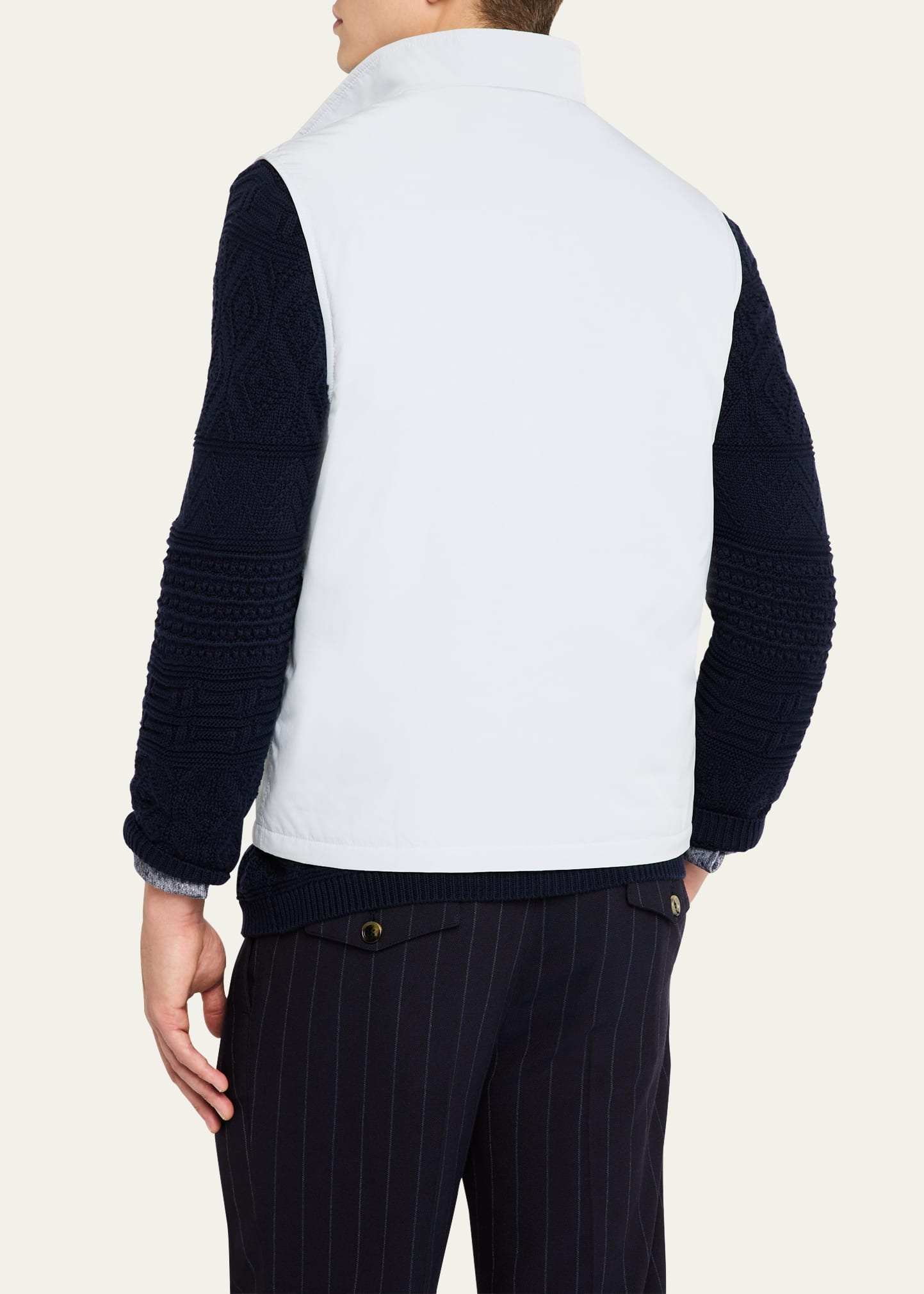 Men's Water-Resistant Microfiber Full-Zip Vest - 3