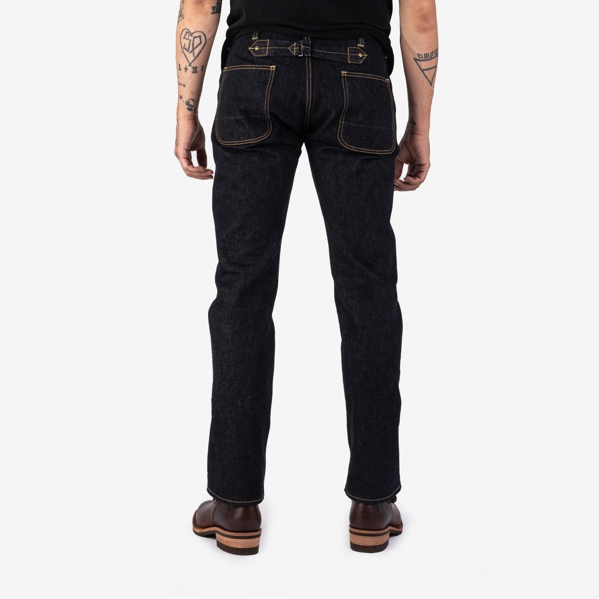 IH-728-IND 14oz Selvedge Denim Work Pants - Indigo - 3