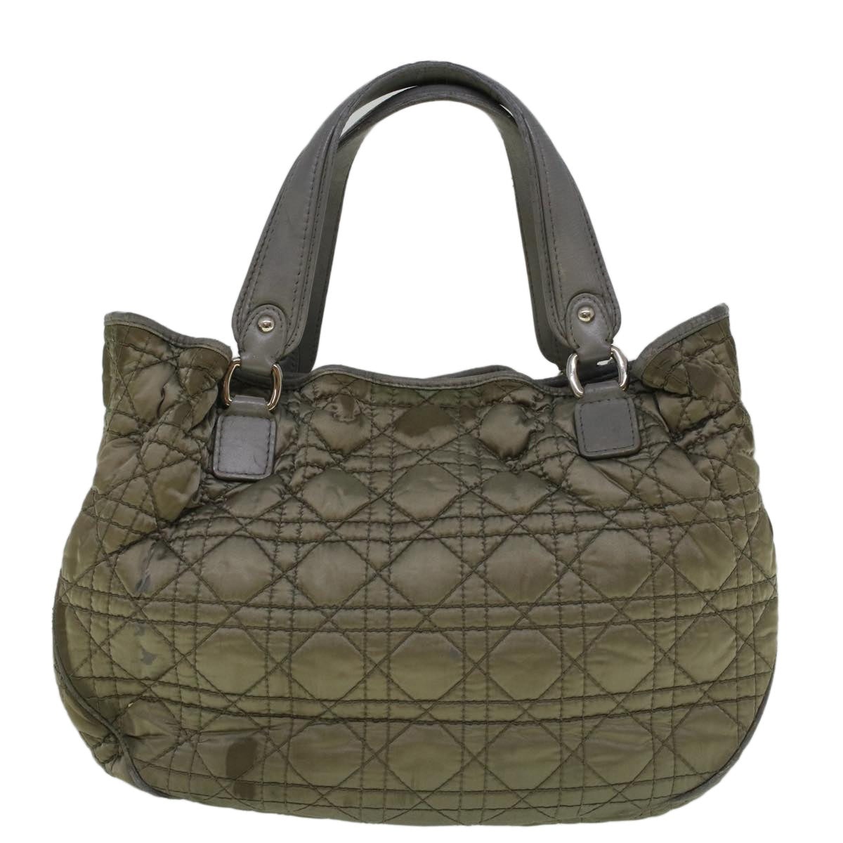 DIOR Canage Hand Bag Nylon Gray - 2