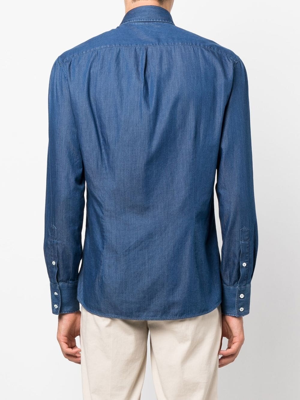 long-sleeve denim shirt - 4