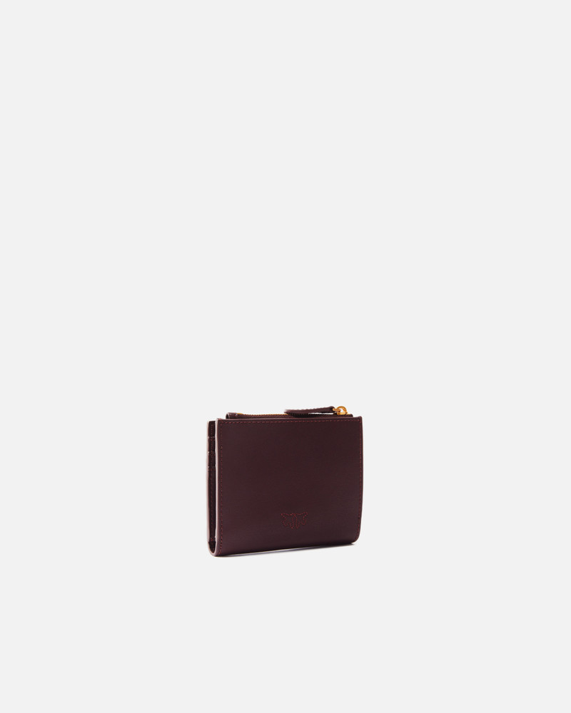 PINKO SMALL SMOOTH LEATHER WALLET WITH LOGO outlook