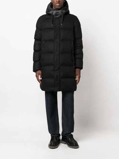 Herno hooded padded mid-length coat outlook