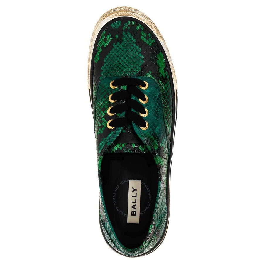 Bally - Bally Lyder Snakeskin-Effect Low-Top Sneakers - 2