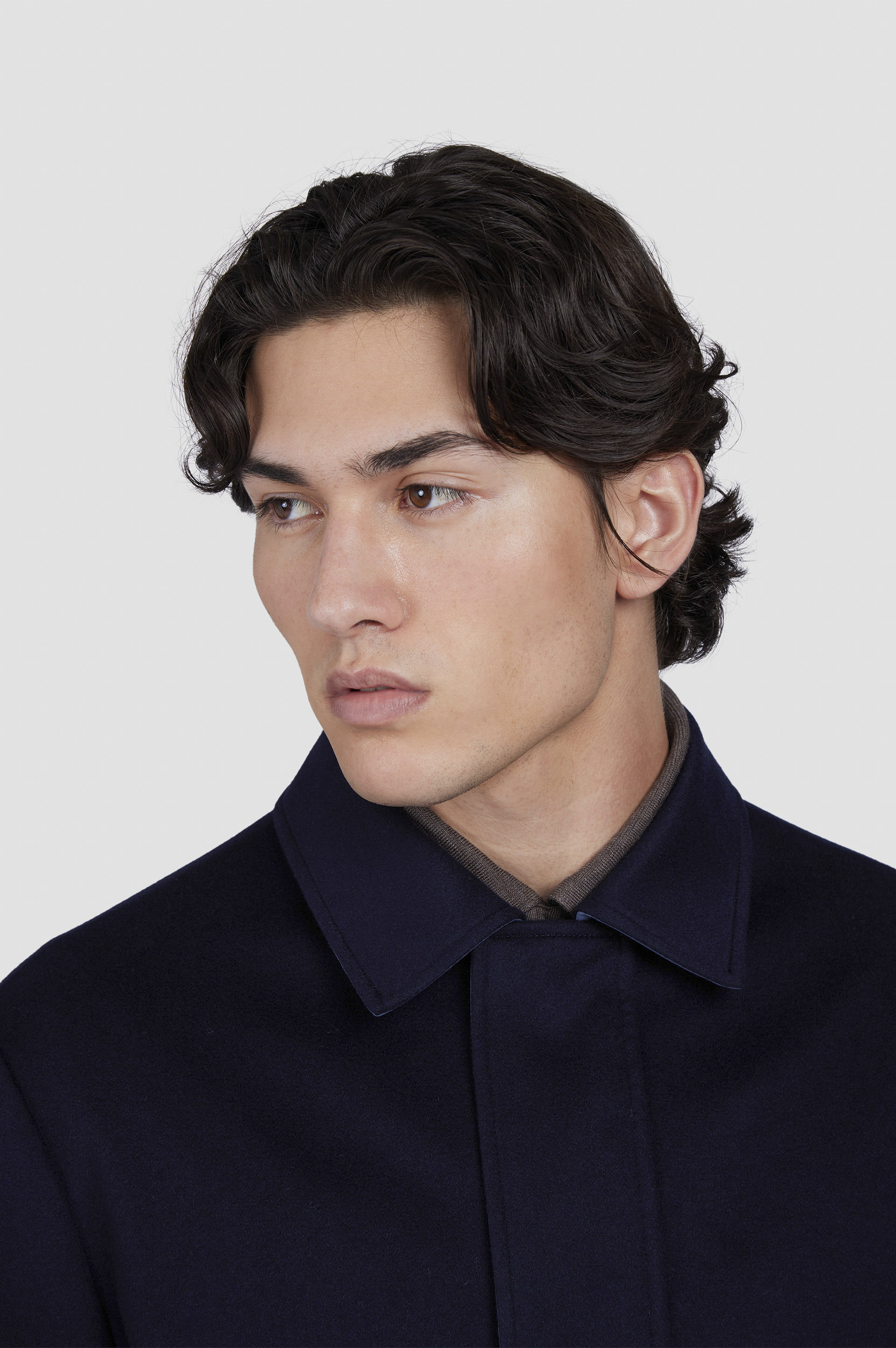 REVERSIBLE CARCOAT IN CASHMERE AND TYPHOON® - 5