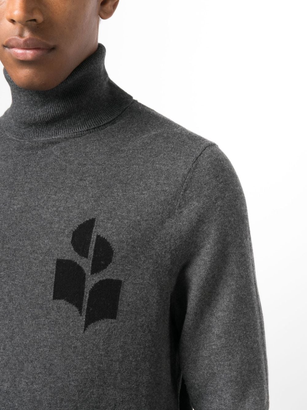 knitted organic cotton-blend jumper - 5