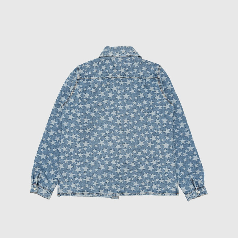 ERL DENIM JACQUARD WOVEN OVERSHIRT outlook