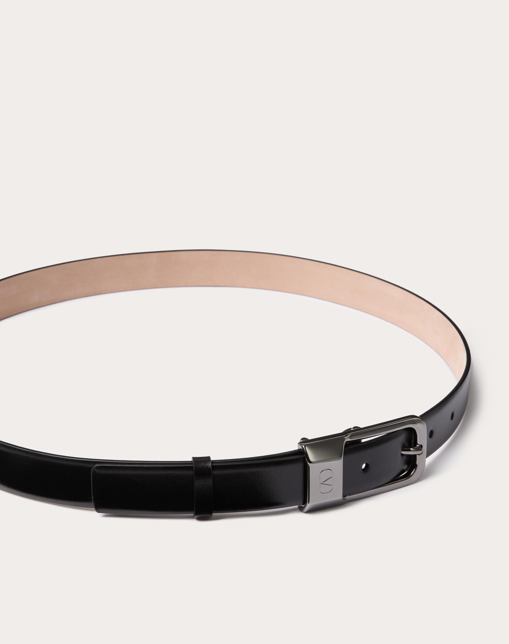 MINI VLOGO SIGNATURE CALFSKIN LEATHER BELT 25 MM - 4