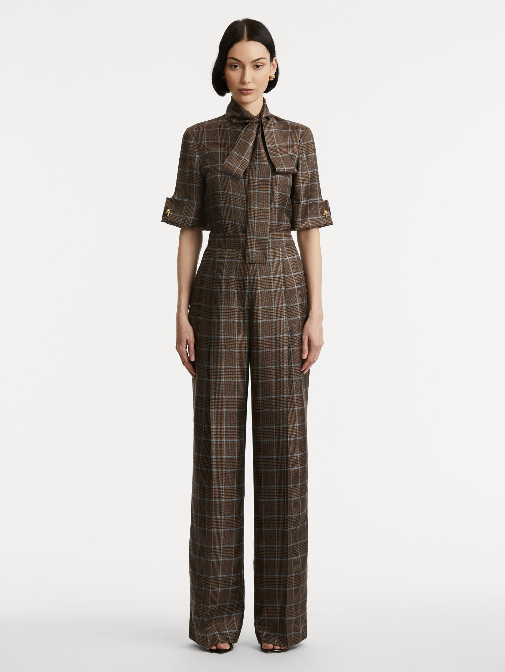 PRINCE OF WALES SILK PANT - 2