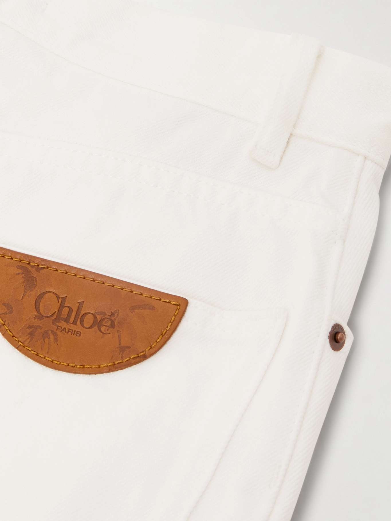 High-rise wide-leg jeans White - 5