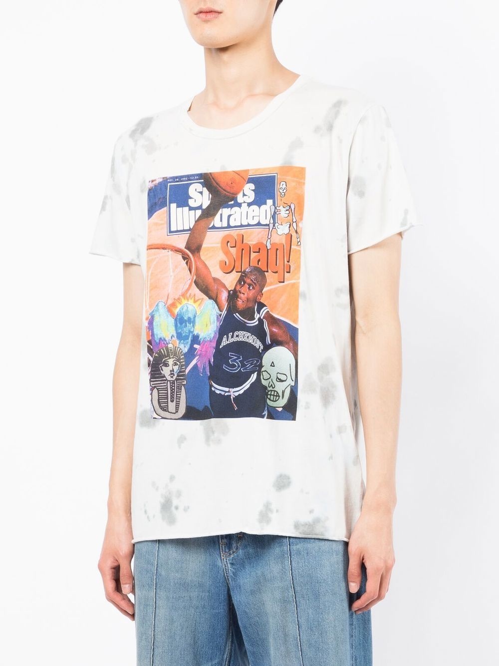 graphic-print tie-dye T-shirt - 3
