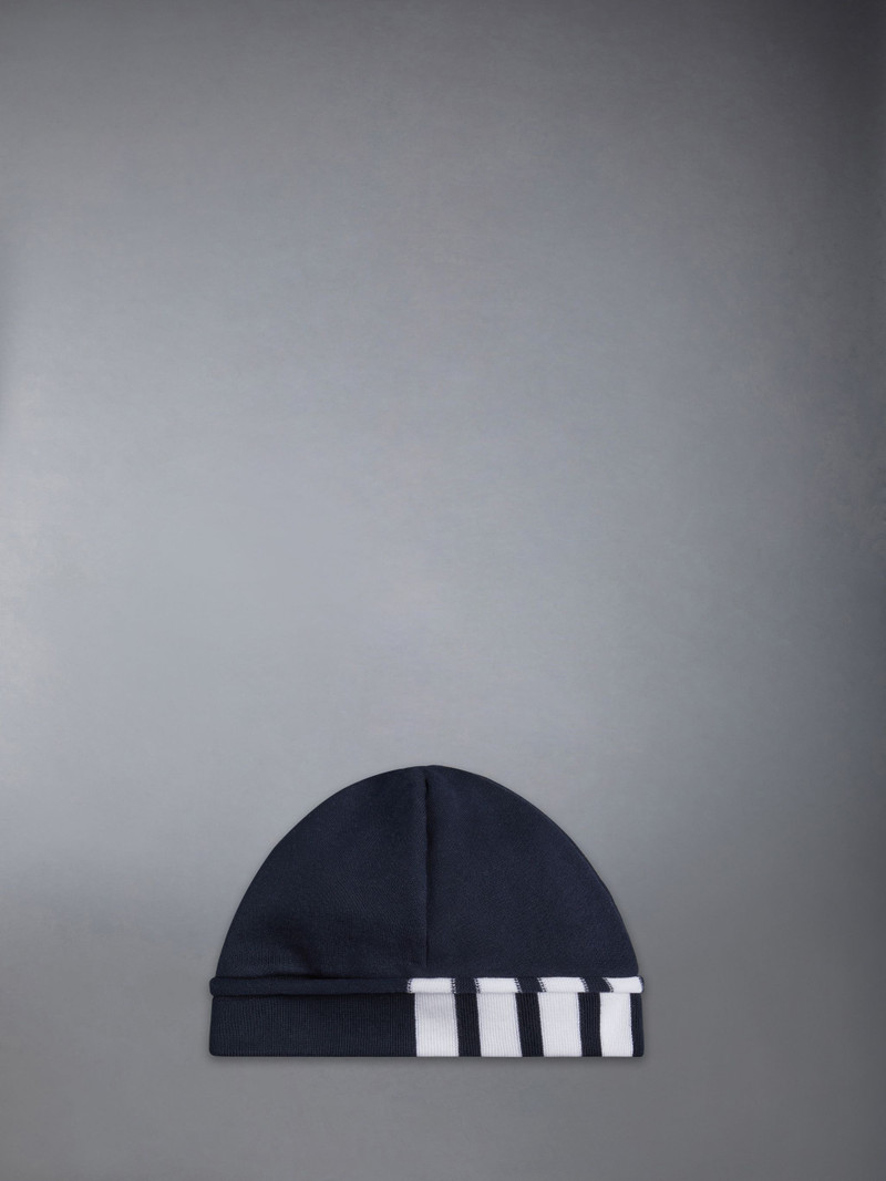 Thom Browne Classic Jersey 4-Bar Loopback Beanie outlook