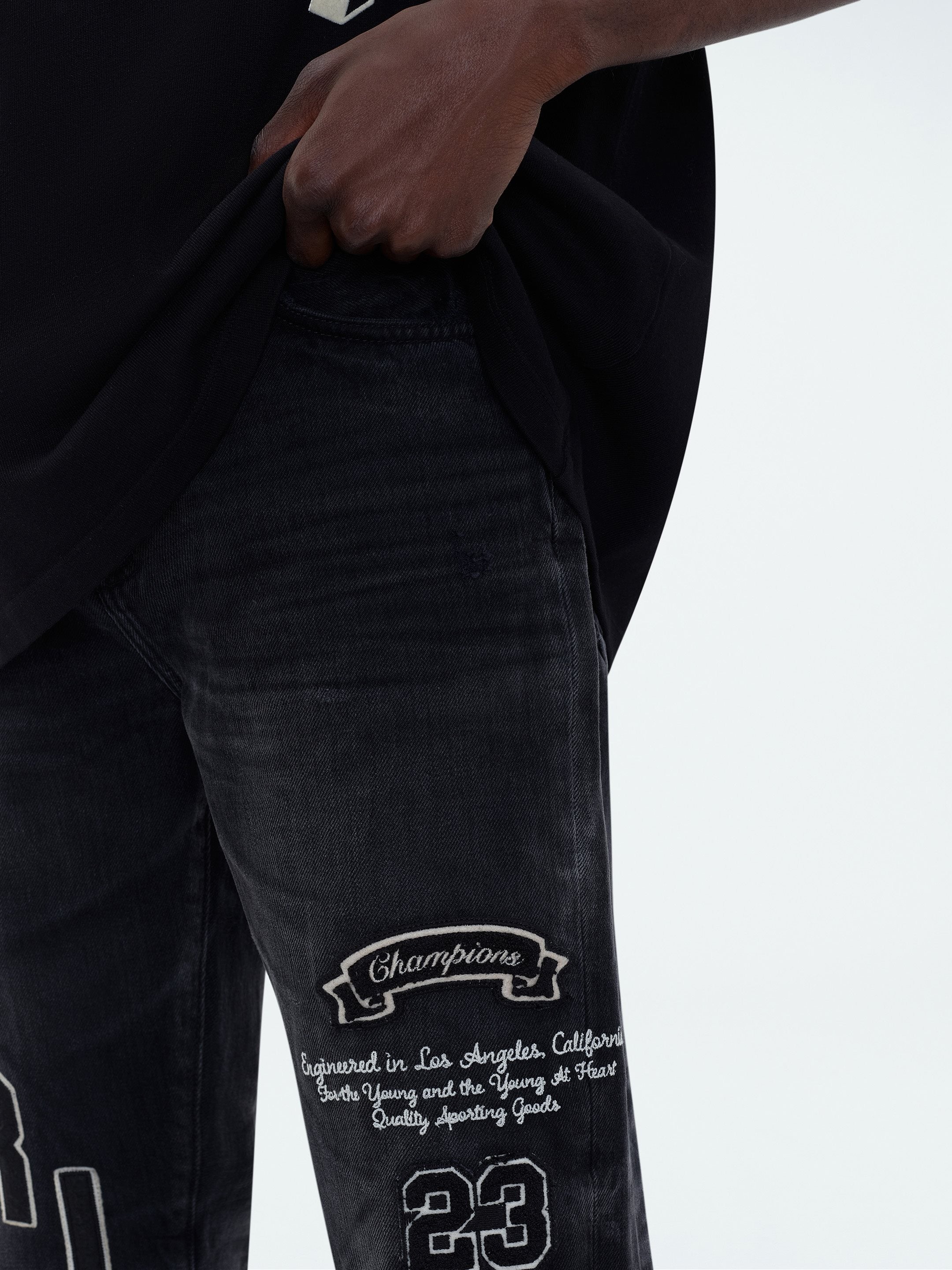 HOCKEY LOGO STRAIGHT JEAN - 6
