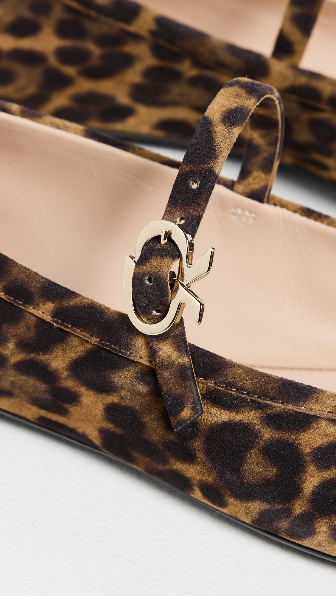 Carla Camoscio Leopard Print Flats - 5