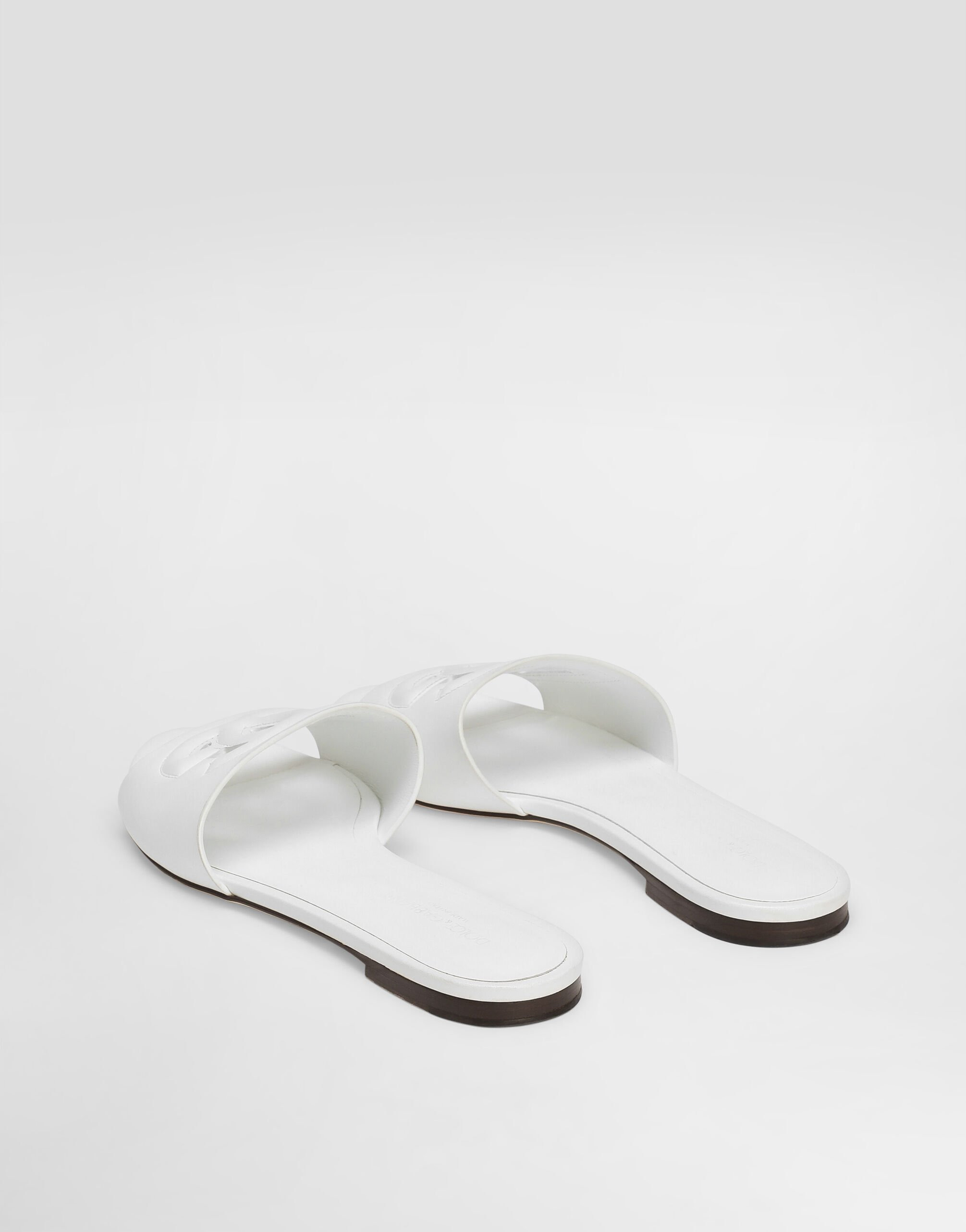 Calfskin sliders with DG logo - 3