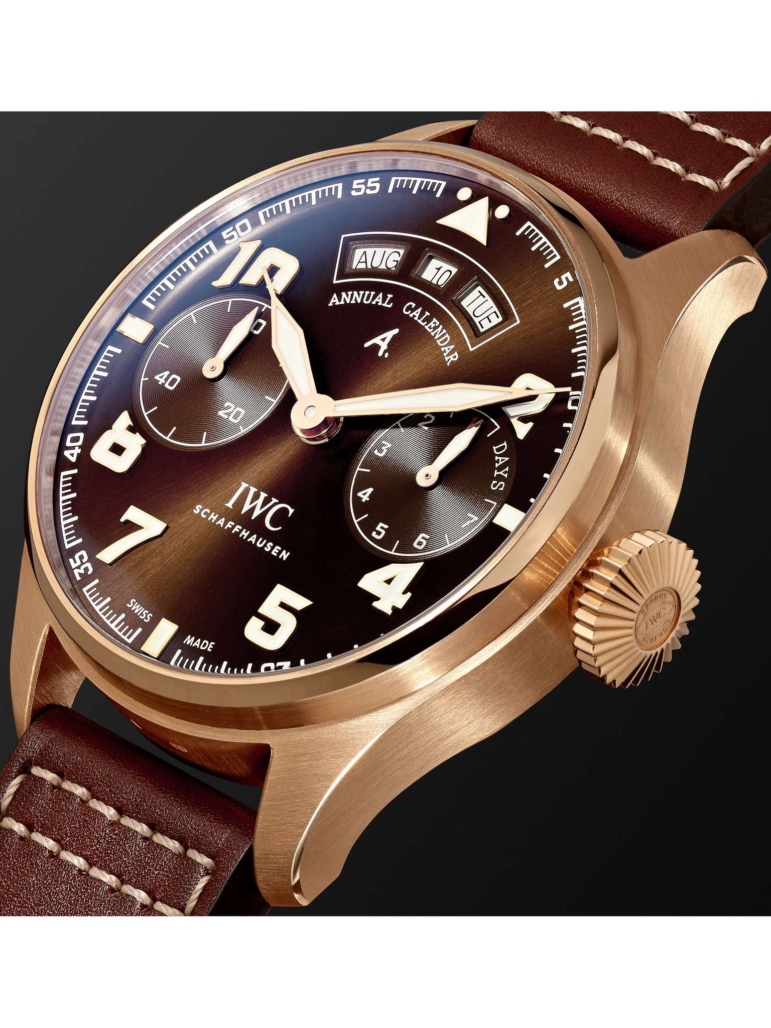 Big Pilot's Antoine de Saint-Exupéry 46mm 18-Karat Red Gold and Leather Watch, Ref. No. IW502706 - 4