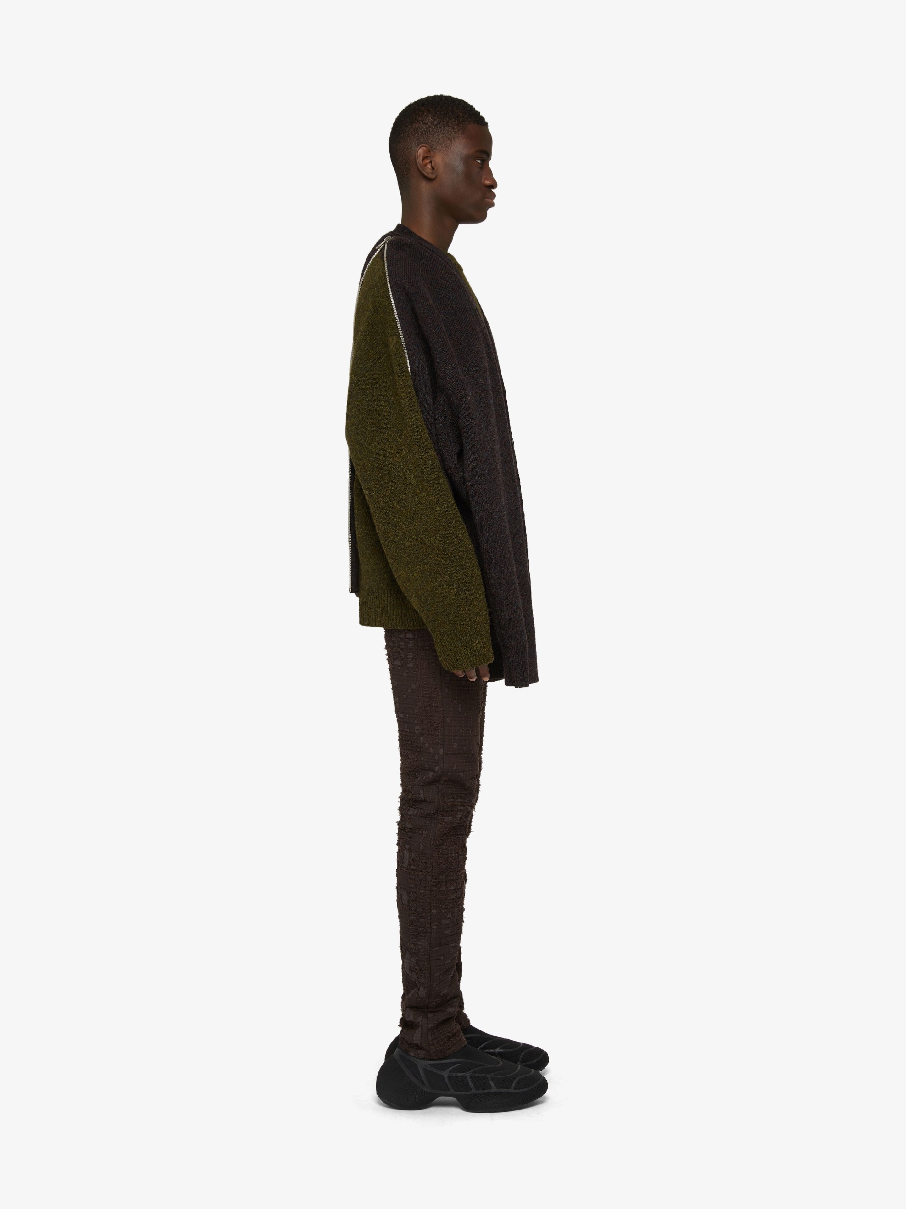 CARDIGAN IN WOOL WITH 4G ZIP - 3