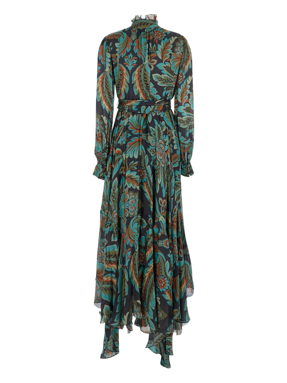 ruffled floral-print day dress - 2