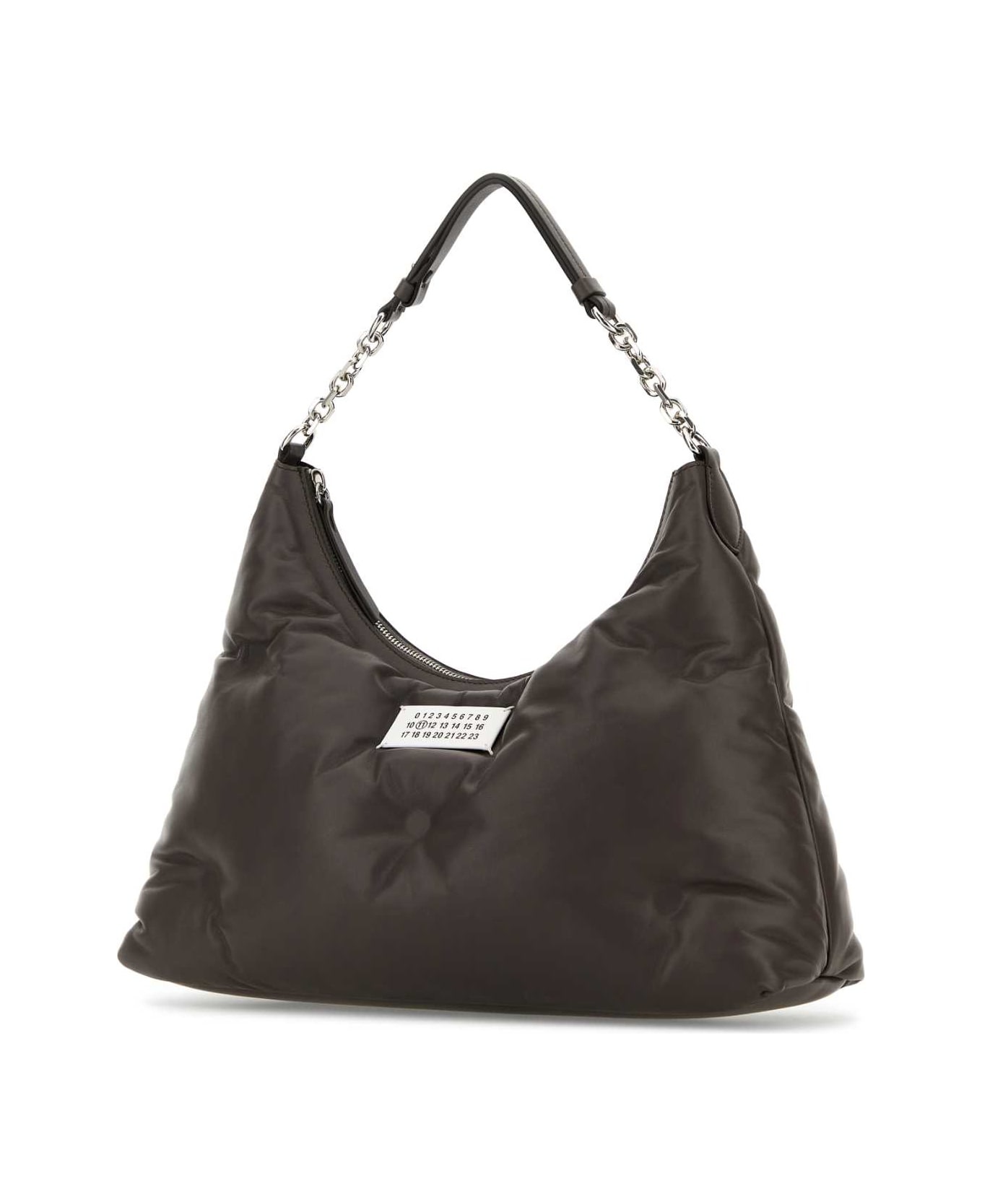 Brown Nappa Leather Medium Glam Slam Hobo Shoulder Bag - 2